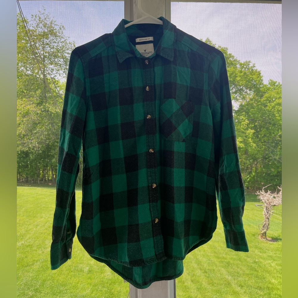 Boyfriend Fit American Eagle Flannel Size S